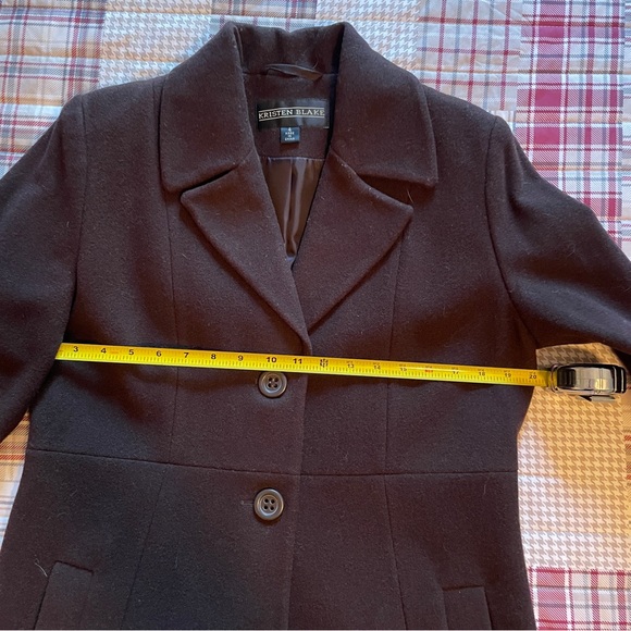 Kristen Blake Brown Wool Coat - Picture 16 of 16